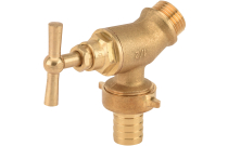 Robinet de puisage laiton à potence oblique laiton  joints NBR