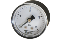 1640 - Manomètre boitier ABS à cadran sec D40 raccord axial 1/8''