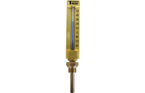 1672 - Thermomètre vertical droit H150mm plongeur 100mm