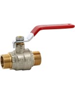 Vanne sphère laiton titré 4MS sans plomb MM poignée rouge