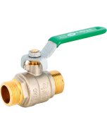 Vanne sphère laiton NF MM bsp poignée plate