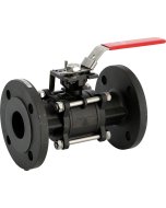 710 - Robinet à tournant sphérique acier 3 pièces PN40 avec platine ISO