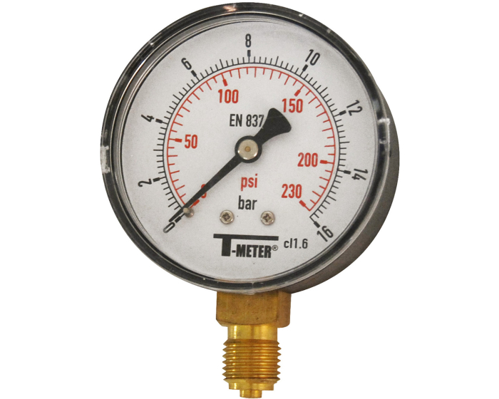 Manomètre boitier ABS cadran D.63 raccord radial Série 1643