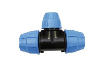 1007 - Raccord polypropylène haute densité à serrage exterieur en T