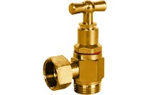 1340 - Robinet à potence équerre laiton brossé avec presse étoupe 3/8'' 3/8''