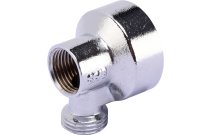 1344 - Applique murale jupe haute sans écrou laiton chromé M1/2''-F1/2''