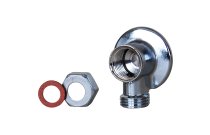 1347 - Applique laiton chromé avec écrou série lourde 4MS