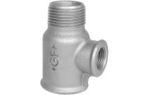 134N - Raccord fonte malléable Té mâle femelle femelle égal noir BSP BSP