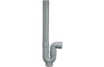 1370 - Siphon mâle en tube ABS et joint TPE
