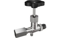 1393 - Robinet porte-manomètre haute pression inox avec écrou mâle femelle 1/2''