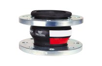 1561 - Manchon compensateur industrie L130mm PN10/16 EPDM rouge blanc ACS