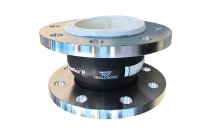 1565 - Manchon compensateur industrie L130mm NBR alimentaire blanc FDA