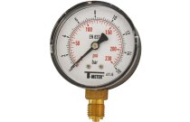 1643 - Manomètre boitier ABS à cadran sec D63 raccord radial 1/4''