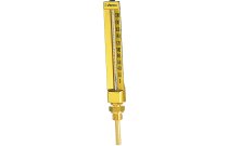 1671 - Thermomètre vertical droit H200mm plongeur 63mm