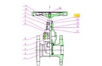 Cache-poussière pour vanne à opercule caoutchouc