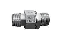 2064 - Raccord union 3 pièces usiné inox mâle mâle