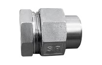 2068 - Raccord union 3 pièces usiné inox femelle Butt Welding BW