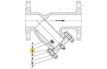 Joint de chapeau épaisseur 3mm pour filtre séries 243-244