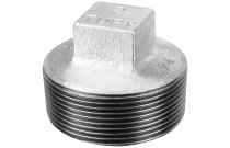 291N - Raccord fonte malléable bouchon mâle sans collet noir BSP