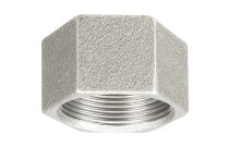 300G_AFY - Raccord fonte malléable bouchon femelle hexagonal galva BSP