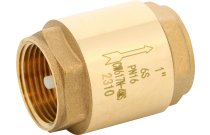 306 - Clapet non retour double guidage-laiton 4MS obturateur POM