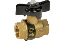 323 - Vanne à sphère laiton avec clapet ballstop femelle femelle BSP ACS