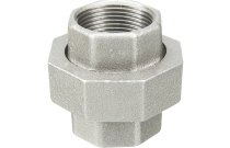 330G_AFY - Raccord fonte malléable union égal femelle joint plat galva BSP