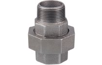 341N - Raccord fonte malléable union mâle femelle joint conique noir BSP