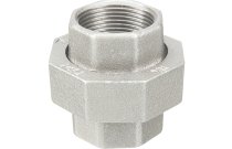 342G - Raccord fonte malléable union femelle bague bronze galva BSP