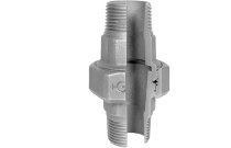 344N - Raccord fonte malléable union mâle mâle joint conique noir BSP