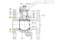 98122 - Kits de joints pour vannes à brides fonte 505/507 ICP
