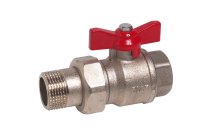 524 - Vanne à sphère laiton 4MS avec raccord démontable mâle femelle BSP