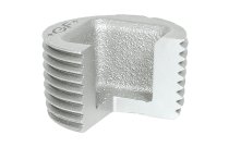 596G - Raccord fonte malléable bouchon mâle carré creux galva