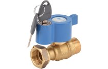 637 - Robinet de compteur cadenassable mâle Ecrou Prisonnier mâle