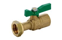 641 - Robinet de compteur droit femelle laiton 4MS sans plomb NF manette
