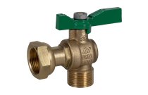 644 - Robinet de compteur équerre mâle femelle laiton sans plomb 4MS
