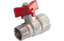 675 - Vanne à sphère laiton à raccordement sphéro-conique mâle femelle BSP 1/2''