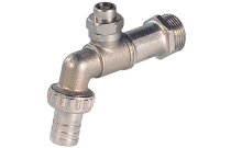 Robinet de puisage laiton nickelé à tête cache-entrée