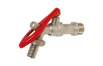 Robinet de puisage cadenassable laiton 4MS nickelé ACS boisseau sphérique