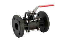 710 - Robinet à tournant sphérique acier 3 pièces PN40 avec platine ISO