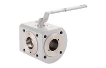 723 - Vanne à sphère inox 3 voies L/T ADLER PN16