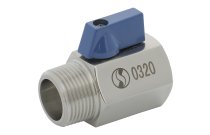 732MF - Mini vanne à sphère inox monobloc mâle femelle BSP PN63