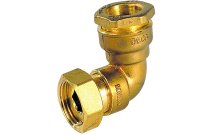 800 - Raccord laiton DECA serrage extérieur coudé 90° à écrou prisonnier 4MS