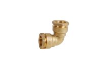816 - Raccord laiton à serrage extérieur manchon coudé 4MS