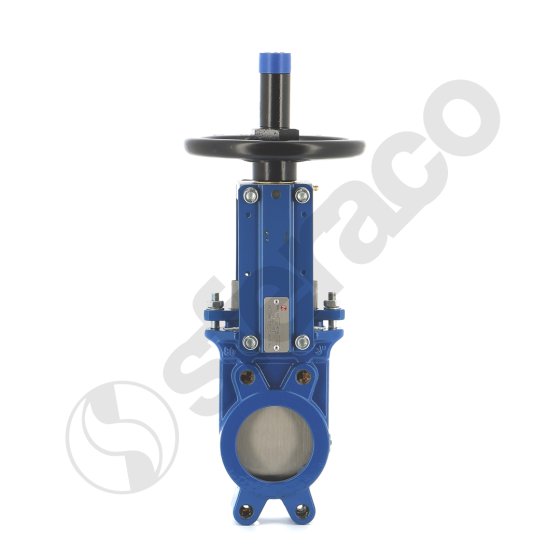 Valve A-C 76-4 En Inox 304 - Valve à Couteau 4" Avec Siège Métal Et Tige Montante - Occasion En état Opérationnel