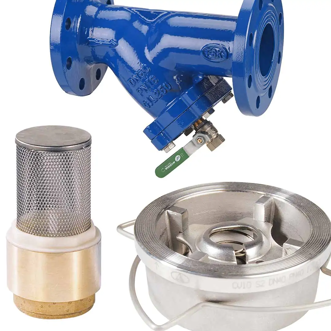 Clapets de non-retour - Filtres - Crépines