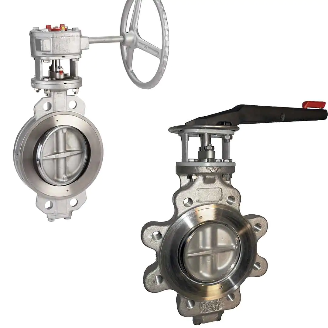 Robinets à papillon double excentration