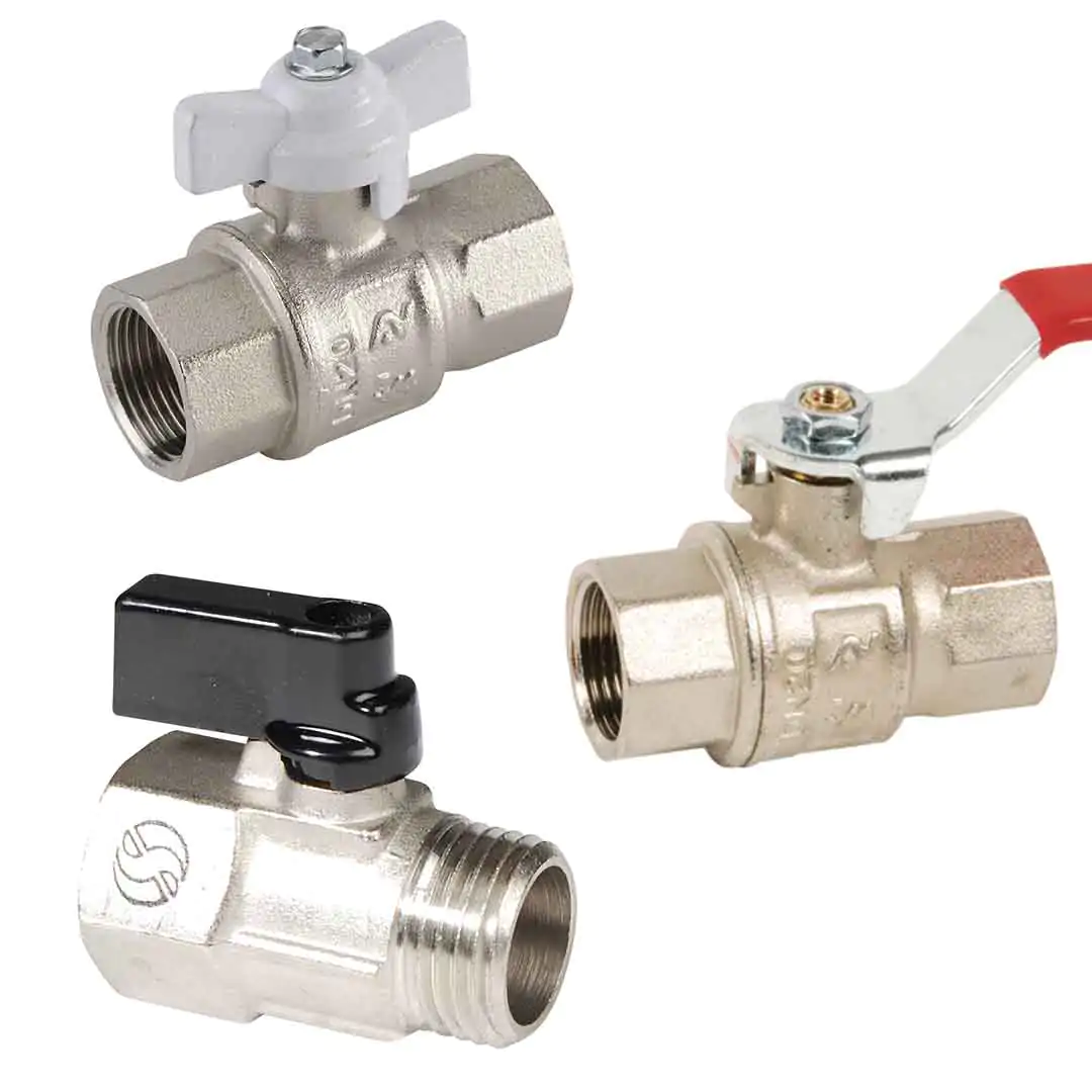 Vannes sphère Laiton industrie - Cadenassable - Démultiplicateur