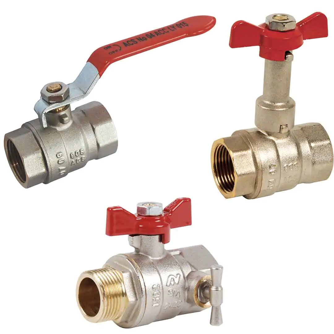 Vannes à sphère Laiton Bâtiment+ 4MS