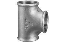 130N - Raccord fonte malléable Té égal femelle femelle femelle noir BSP